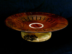 Small wooden platter