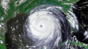 Satellite View of Hurricane Katrina